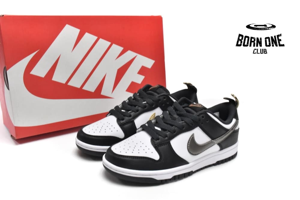 Nike Dunk Low Black White Metallic DH9764-001