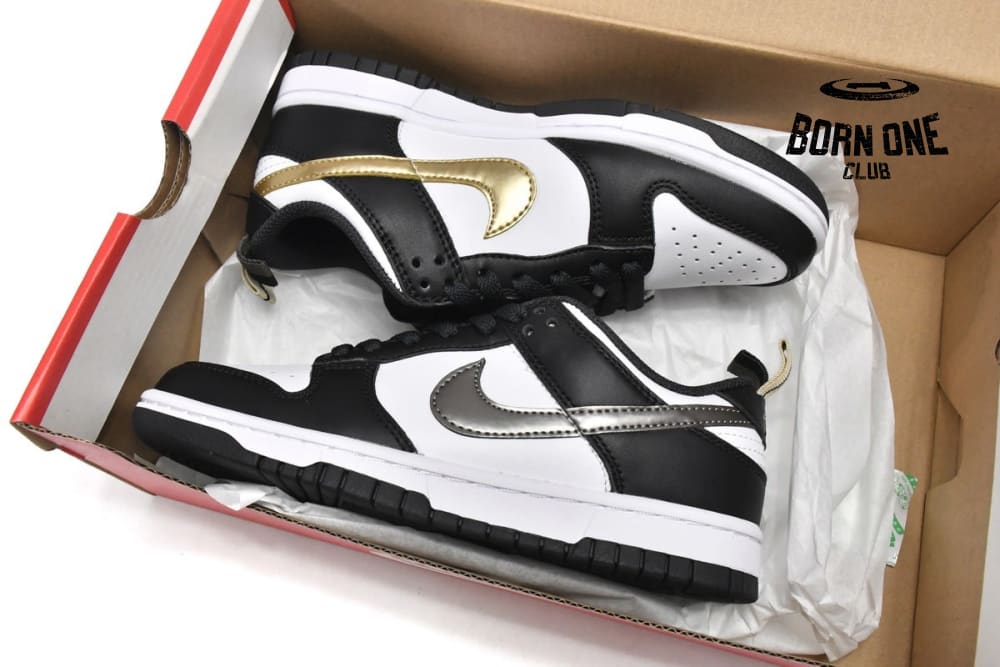 Nike Dunk Low Black White Metallic DH9764-001