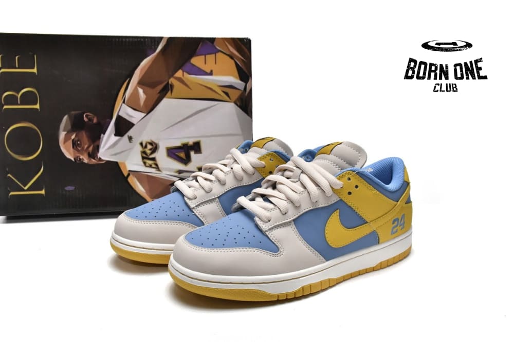 Nike Dunk Low Kobe Navy Blue White Yellow LF2428-002