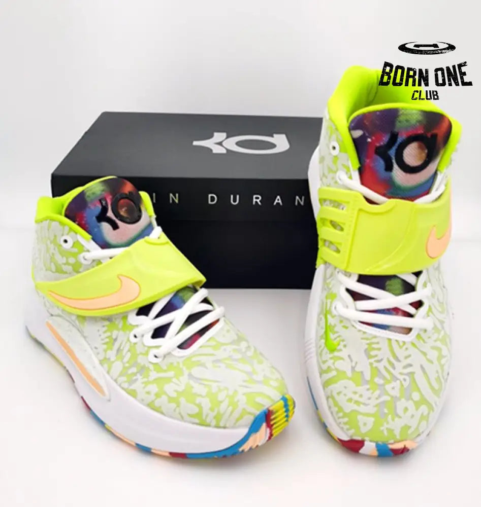 NIKE KD 14 x WHITE LIME GREEN