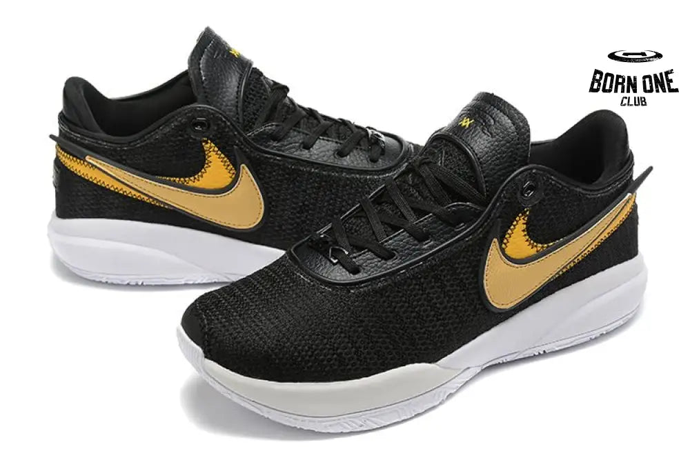 NIKE LEBRON 20 x BLACK METALLIC GOLD