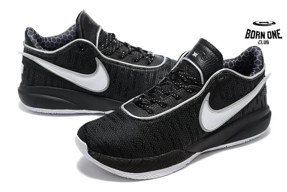 NIKE LEBRON 20 x BLACK WHITE