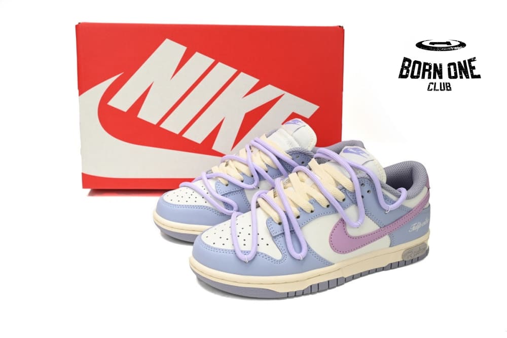 Nike SB Dunk Low "Indigo Haze/Coral Chalk" (Limited customized)