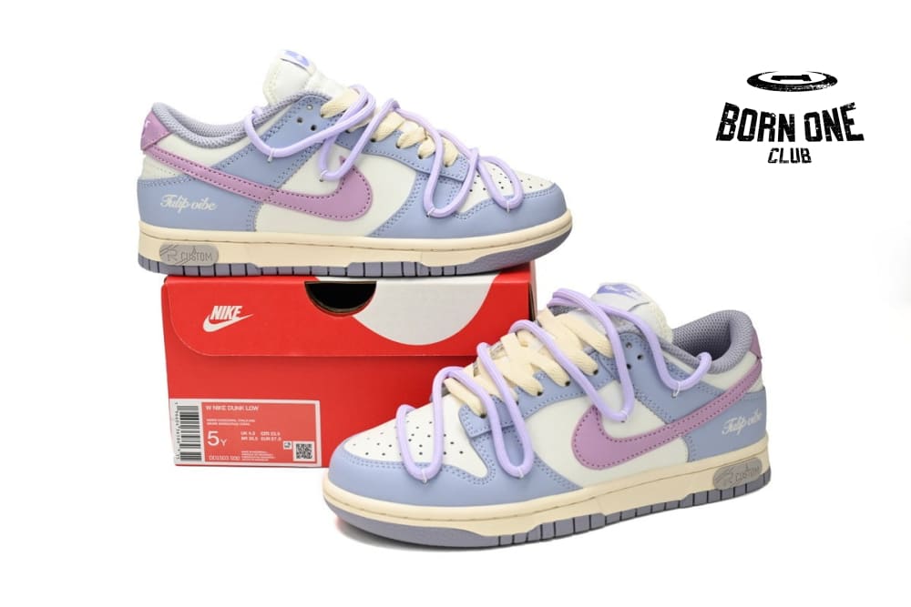 Nike SB Dunk Low "Indigo Haze/Coral Chalk" (Limited customized)