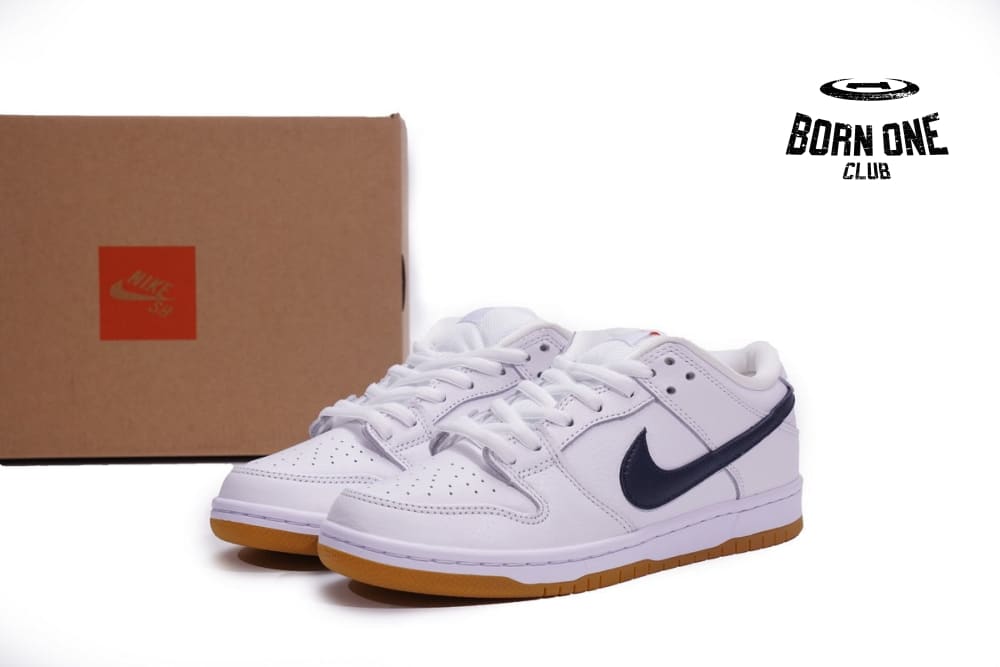 Nike SB Dunk Low Orange Label White Navy Z2249-100
