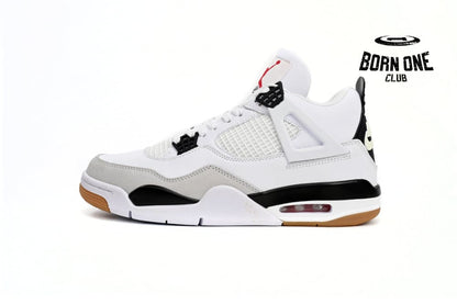 Nike SB x Air Jordan 4 Retro White Black DR5415-100