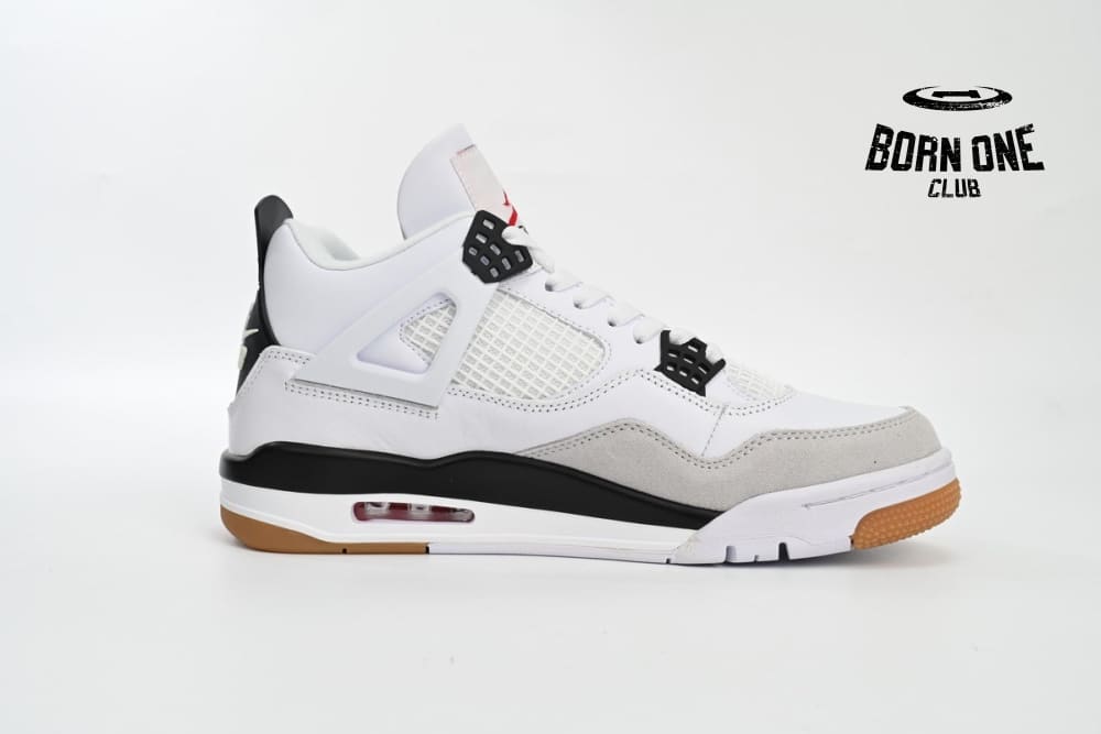 Nike SB x Air Jordan 4 Retro White Black DR5415-100