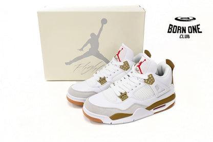 Nike SB x Air Jordan 4 White Brown DR5415-120