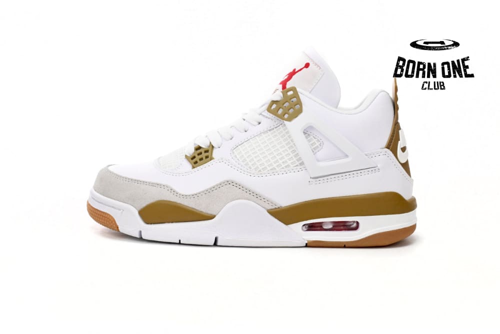 Nike SB x Air Jordan 4 White Brown DR5415-120