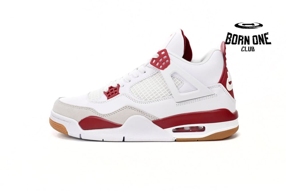 Nike SB x Air Jordan 4 White Red DR5415-160