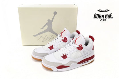 Nike SB x Air Jordan 4 White Red DR5415-160