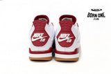 Nike SB x Air Jordan 4 White Red DR5415-160