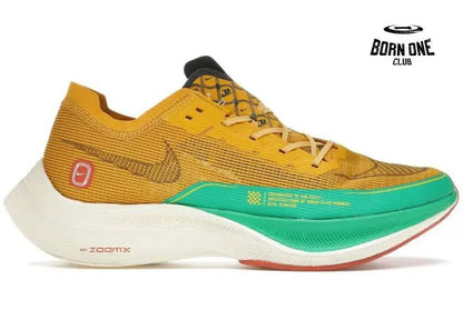 Nike Zoom X Vaporfly Next% 2 Dark Sulfur Stadium Green Nike Zoom X Vaporfly Next% 2 Barely Volt Hyper Orange