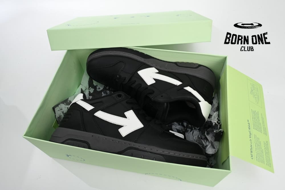 OFF-WHITE Out Of Office Black White OMIA189R21LEA0011001