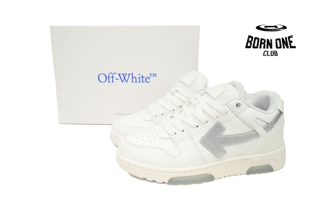 OFF-WHITE Out Of Office White White Black White Silver OMIA189F23LEA0090172