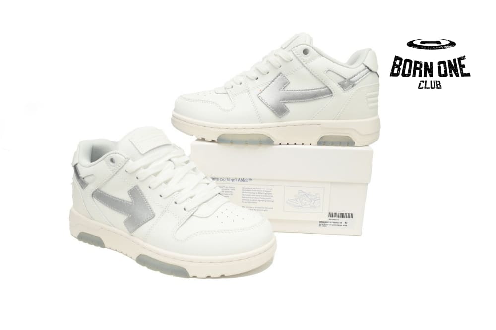 OFF-WHITE Out Of Office White White Black White Silver OMIA189F23LEA0090172