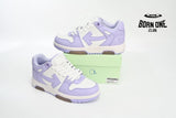 OFF-WHITE Out Of Office Calf Leather White Lilac OWIA259R21LEA0010131