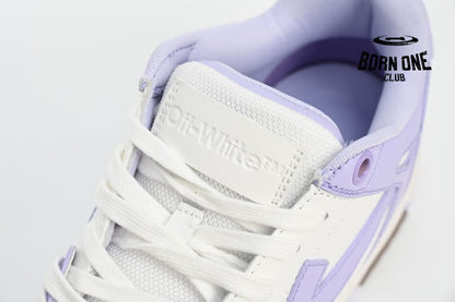 OFF-WHITE Out Of Office Calf Leather White Lilac OWIA259R21LEA0010131