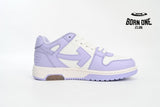 OFF-WHITE Out Of Office Calf Leather White Lilac OWIA259R21LEA0010131