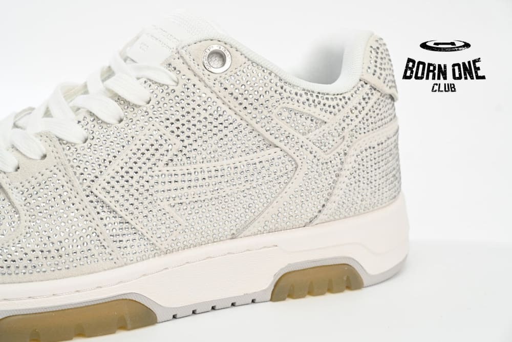 OFF-WHITE Out Of Office Low Tops Strass OWIA259S23LEA0080101