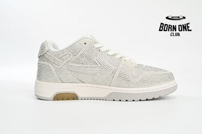 OFF-WHITE Out Of Office Low Tops Strass OWIA259S23LEA0080101