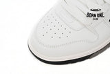 OFF-WHITE Out Of Office OOO 30 MM Low Tops Black White OMIA189C99LEA0040110