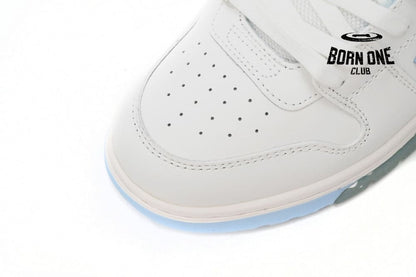 OFF-WHITE Out Of Office OOO 30 MM Low Tops White Light Blue OMIA189C99LEA0010145