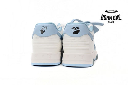 OFF-WHITE Out Of Office OOO 30 MM Low Tops White Light Blue OMIA189C99LEA0010145