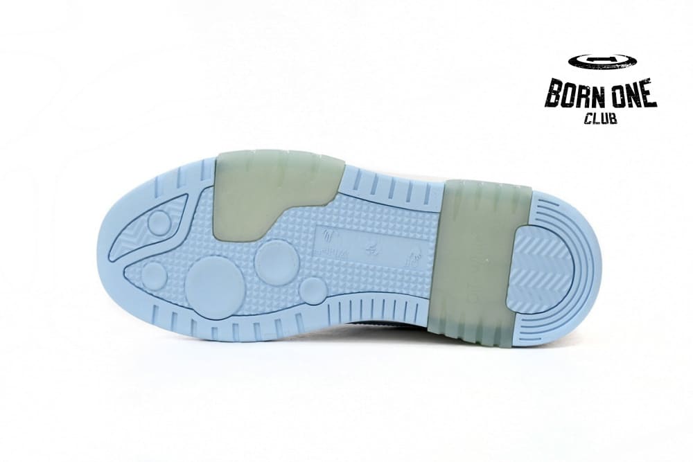 OFF-WHITE Out Of Office OOO 30 MM Low Tops White Light Blue OMIA189C99LEA0010145