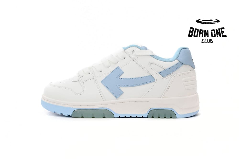 OFF-WHITE Out Of Office OOO 30 MM Low Tops White Light Blue OMIA189C99LEA0010145