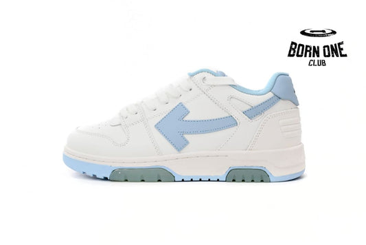 OFF-WHITE Out Of Office OOO 30 MM Low Tops White Light Blue OMIA189C99LEA0010145