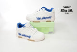 OFF-WHITE Out Of Office OOO "For Walking" Low Tops White Blue (SS22) OMIA189S22LEA0030145