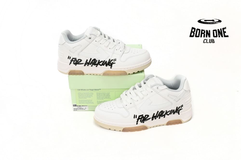 OFF-WHITE Out Of Office "OOO" Low "For Walking" White Black OWIA259C99LEA0020110