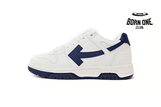 OFF-WHITE Out Of Office "OOO" Low White Navy OWIA259F21LEA0010142