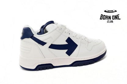 OFF-WHITE Out Of Office "OOO" Low White Navy OWIA259F21LEA0010142