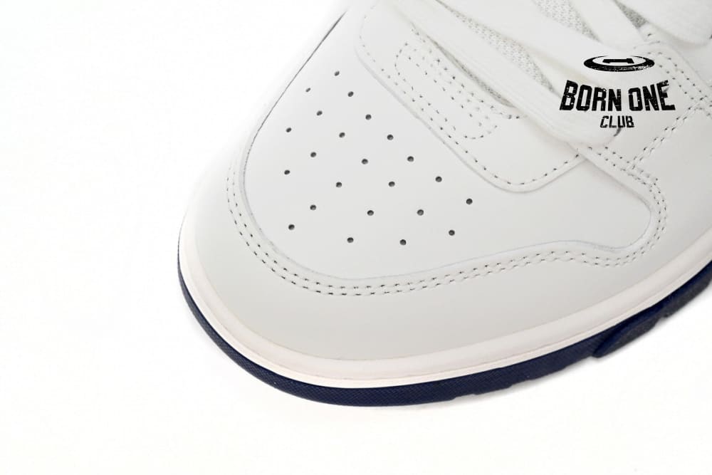 OFF-WHITE Out Of Office "OOO" Low White Navy OWIA259F21LEA0010142