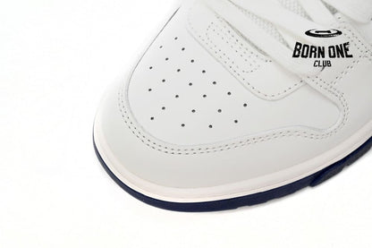 OFF-WHITE Out Of Office "OOO" Low White Navy OWIA259F21LEA0010142