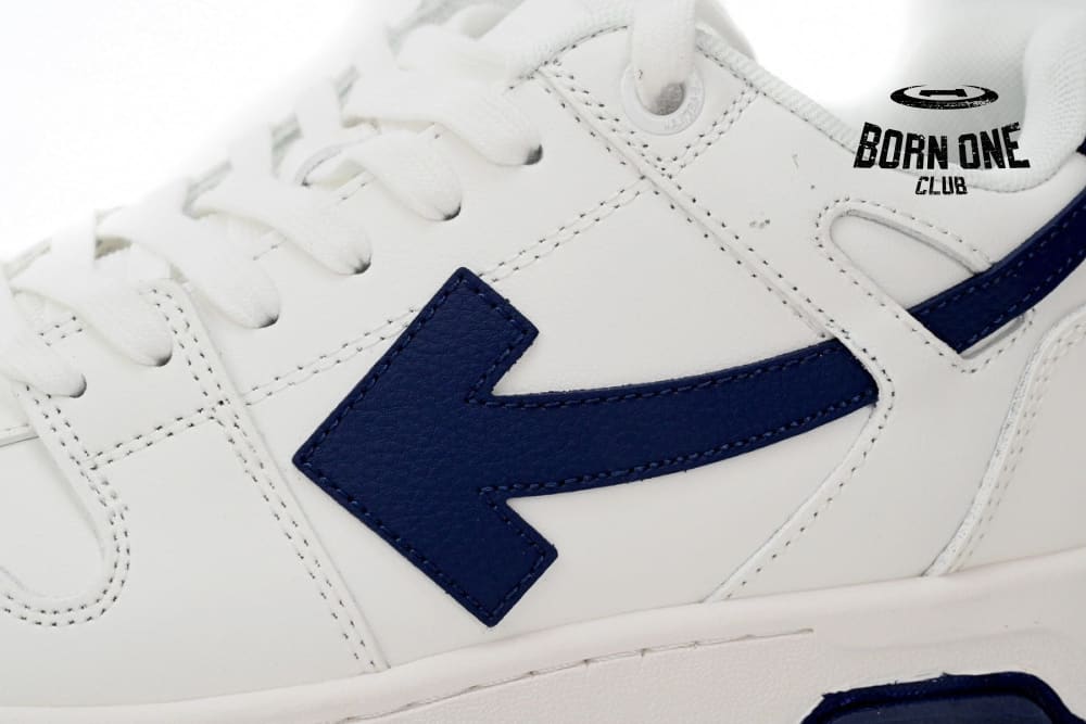 OFF-WHITE Out Of Office "OOO" Low White Navy OWIA259F21LEA0010142