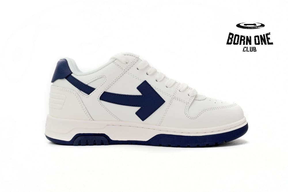 OFF-WHITE Out Of Office "OOO" Low White Navy OWIA259F21LEA0010142