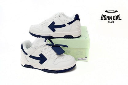 OFF-WHITE Out Of Office "OOO" Low White Navy OWIA259F21LEA0010142