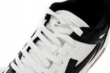 OFF-WHITE Out Of Office OOO Low Tops White Black White OMIA189C99LEA0011004