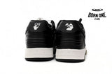 OFF-WHITE Out Of Office OOO Low Tops White Black White OMIA189C99LEA0011004