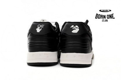 OFF-WHITE Out Of Office OOO Low Tops White Black White OMIA189C99LEA0011004