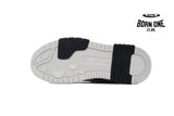 OFF-WHITE Out Of Office OOO Low Tops Black White OMIA189S24LEA0041001