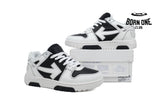 OFF-WHITE Out Of Office OOO Low Tops Black White OMIA189S24LEA0041001