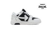 OFF-WHITE Out Of Office OOO Low Tops Black White OMIA189S24LEA0041001