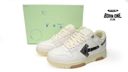 OFF-WHITE Out Of Office OOO Low Tops White Black SS21 OMIA189S21LEA0030110