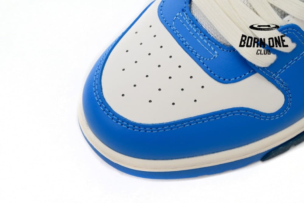 OFF-WHITE Out Of Office OOO Low Tops White Blue OMIA189C99LEA0014501