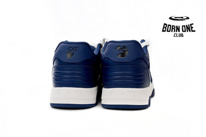 OFF-WHITE Out Of Office "OOO" Low Tops Dark Blue White OMIA189S22LEA0010142
