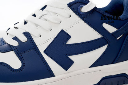 OFF-WHITE Out Of Office "OOO" Low Tops Dark Blue White OMIA189S22LEA0010142